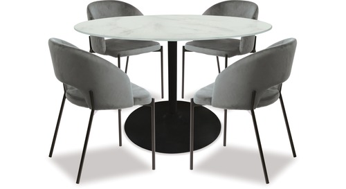 Tarifa Dining Table & Alice Chairs x 4 Tarifa Dining Table & Alice Chairs x 4